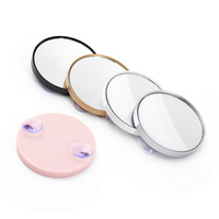 Última Venta Caliente 10X 20x Lupa HD Conveniente Espejo de Maquillaje Ventosa 30x Espejo Pequeño Exprimidor de Acné Portátil Espejo