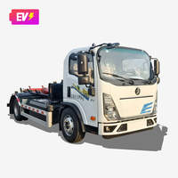 Camion benne à benne basculante électrique Shacman 4x2, 5 m³ de capacité, capacité de levage de 8 tonnes, 230 km d'autonomie, boîte de vitesses et moteur manuels