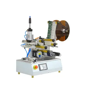 LT-80 Table-Top semi-automática superfície plana rotulagem máquina para garrafas quadradas não-secagem adesivo rotulagem máquina