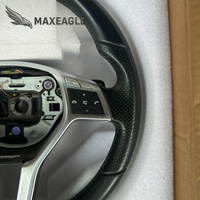 Volant sport en cuir et fibre de carbone forgée pour Mercedes Classe C Classe E W204 W212 C63 E63 AMG SLK CLS Accessoires auto