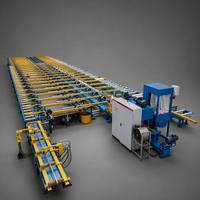 Table de refroidissement pour extrusion d'aluminium 3000T, 95KW, 380V, avec table de dévidage PLC et ligne de convoyage avec tireur pour le marché africain