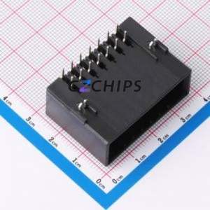 HC-3810-2*7AW-05 Wire-to-Board Pin Header Bent Lead Through Hole,P=3.81mm Connector 2x7P 3.81mm Right Angle Insert 14P - Product Image 1