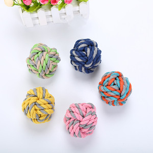 Grosir mainan anjing kualitas tinggi persediaan hewan peliharaan mainan tali katun anjing Grinding gigi mainan hewan peliharaan - Product Image 6