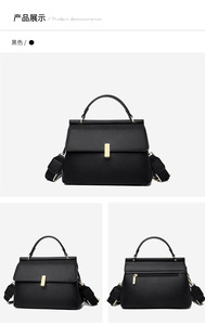 Bolso de mano para mujer con asa superior, bandolera de cuero, bolso cruzado de cuero para mujer - Product Image 4