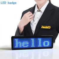 Placa de Identificación Digital LED Inalámbrica Recargable y Programable, Letrero LED Portátil