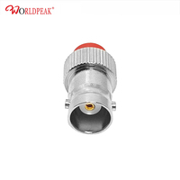 Adaptateur BNC Femelle vers 10/32 Femelle avec joint en caoutchouc, adaptateur coaxial RF Microdot 50 ohms pour instruments de test et équipements sans fil