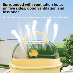 Cage transparente pour <span class=keywords><strong>hamster</strong></span> en acrylique <span class=keywords><strong>extra</strong></span> <span class=keywords><strong>large</strong></span> motif solide sur le thème de l'ours doré Palette en plastique pour l'extérieur Fournitures spéciales pour animaux de compagnie - Product Image 4