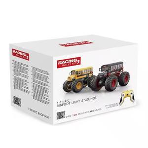 Voiture d'ingénierie incendie à l'échelle 1:18 super grande roue, <span class=keywords><strong>camion</strong></span> d'autobus scolaire avec lumières et musique - Product Image 5