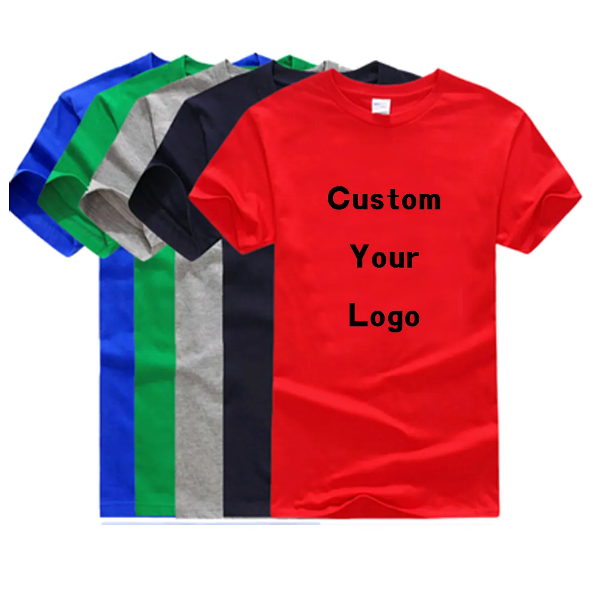 Wholesale 100% Cotton Blank O-Neck Tshirt Customize Print LOGO T-Shirt Custom T Shirt Printing