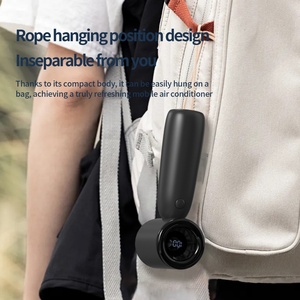 Nuevo Ventilador de Mano USB Recargable sin Aspas, Portátil, con Logotipo Personalizado, Embalaje en Caja de Plástico, para Uso en Hoteles, Velocidad Ajustable, Tamaño Pequeño - Product Image 5