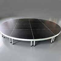 Scène ronde de luxe en alliage d'aluminium pour concerts, mariages, événements en plein air