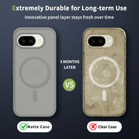 Funda para Google Pixel 10A, Gris Mate Translúcido, de Lujo, Suave al Tacto, Personalizada, Antigolpes, Magnética, Venta al Por Mayor de Fábrica