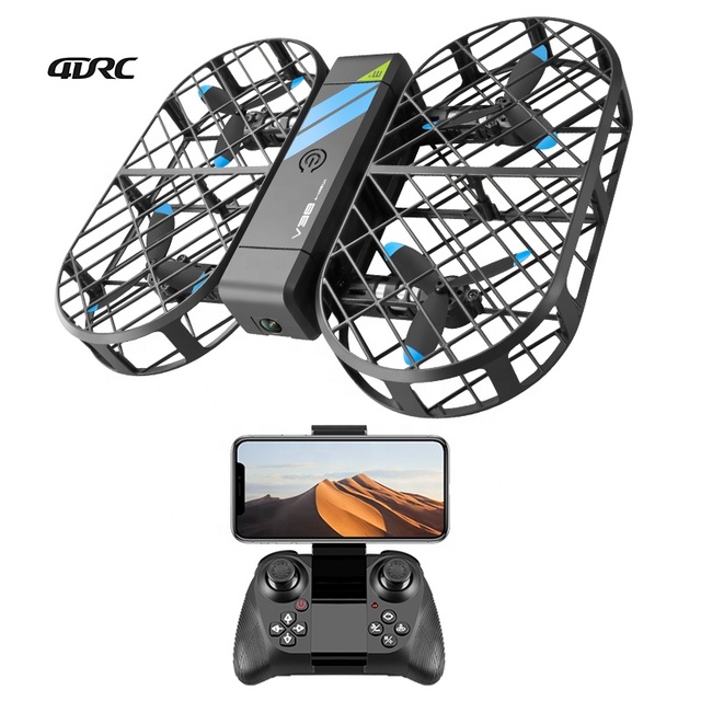 4DRC V38 Foldable RC Drone with 480P HD Camera WiFi FPV Real-time Video Quadcopter Stable Altitude Hold Pro Beginner Drone Toy