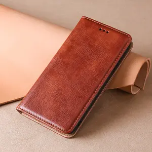 Classic business pebbled leather large capacity card holder flip wallet with stand cell phone case for i phone 11 14 15 pro max