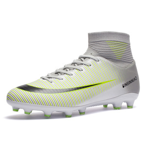 Zapatos de Entrenamiento para Exteriores al por Mayor, <span class=keywords><strong>Botas</strong></span> de Fútbol Unisex Transpirables de Verano con Tobillo Alto para Césped <span class=keywords><strong>Artificial</strong></span> FG - Product Image 4