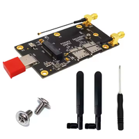 Adaptateur Module Sans Fil Port USB 3.0 vers Logement NGFF M.2 Clé B avec Double Emplacement Nano SIM et 2 Antennes pour Modem WWAN 5G 4G GSM LTE