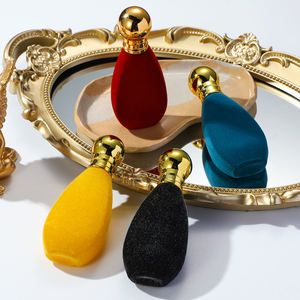 30ml Thủy Tinh Độc Đáo đổ xô chai nước hoa không thường xuyên hình dạng giọt nước bơm phun nắp vàng cần thiết chất lỏng Màn hình in ấn - Product Image 3