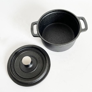 Mini marmite <span class=keywords><strong>en</strong></span> <span class=keywords><strong>fonte</strong></span> avec couvercle pour soupes, macaronis, fromage, légumes et plats – Offre spéciale - Product Image 4