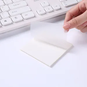 Waterproof PET Transparent 50 Sheets Memo Sticky Note Paper Daily To Do It Check List School Stationery sticky tabs cute sticky