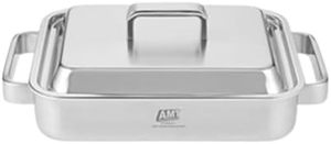 Plancha Cuadrada Profesional Dongwon de Acero Inoxidable 316Ti con Revestimiento Multicapa de 5 Capas, Tapa Incluida - Product Image 2