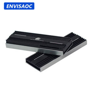مبرد حراري <span class=keywords><strong>M</strong></span>.2 SSD NVMe مبرد بحالة صلبة ، مشعاع M2 NGFF PCI-E NVME ، حوض تبريد حراري من الألومنيوم - Product Image 1