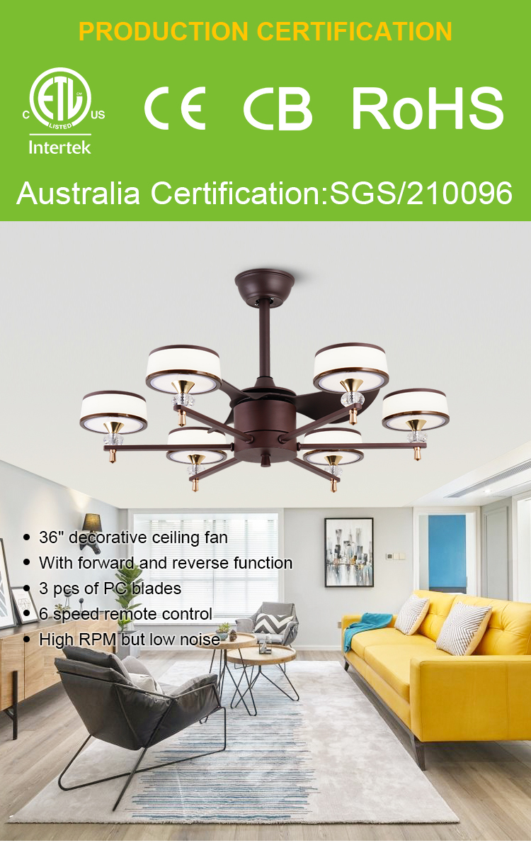 Breezelux  dining room ceiling fan lamp  modern simple household ultra-thin LED ceiling lamp