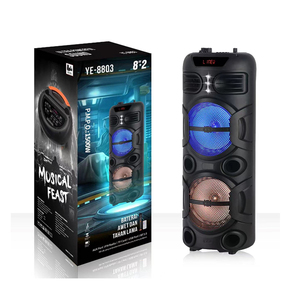 YE-8803 ngoài trời gia đình KTV Stereo âm thanh lớn <span class=keywords><strong>20watt</strong></span> loa đặt kép BT loa với 2 micro không dây - Product Image 6
