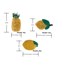 Pinces à cheveux personnalisées pour femmes et filles, pinces à cheveux mignonnes en forme de fruits, banane, durian, cerise, acétate, accessoires de cheveux amusants