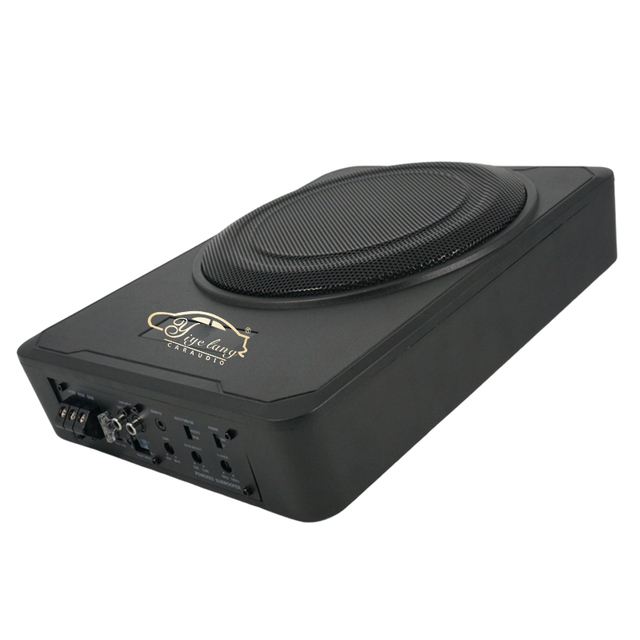 8-Inch Car Audio Active Subwoofer Stereo with Built-In Amplifier Single Coil DC 12V Under Seat Subwoofer with High Power Output