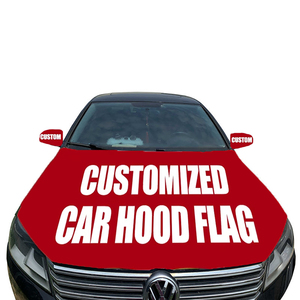 Housse de capot de voiture en polyester et fibre de verre, taille ajustable, personnalisée, drapeau national, football, baseball, basketball, équipe <span class=keywords><strong>49ers</strong></span>, Mexique - Product Image 1