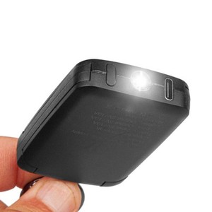 Llavero con Logotipo Personalizado de Fábrica, Banco de Energía Portátil Tipo C de Alta Capacidad de 2000 mAh con Cable, Material ABS Negro - Product Image 3