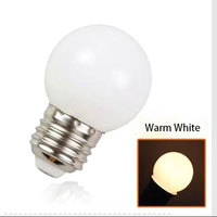 Ampoule LED DC 5V alimentée par USB, culot E27, ampoule bougie G45, plastique, utilisation en jardin, 3000 heures, 3000K/6500K, dimmable, CRI 80