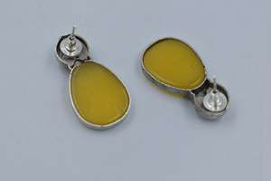 Nueva llegada última treanding hecho a mano de plata parecen pendientes de tuerca para niñas y mujeres - Product Image 4