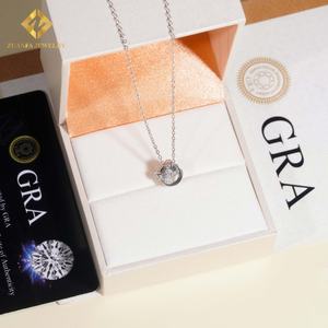 Collier en argent sterling 925 de nouvelle conception, moissanite, testeur de diamant, breloques, bijoux pour femmes - Product Image 3