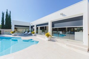 PVC Waterproof Fabric Motorized <strong>Curtain</strong> Outdoor Raised Blinding Zip Screen Shade Patio <strong>Roller</strong> Blinds - Product Image 5