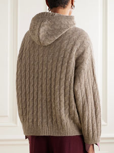 เสื้อสเวตเตอร์ถักลายเคเบิ้ลประดับเลื่อม ระบายอากาศได้ดี ป้องกันรอยยับ เหมาะสำหรับฤดูหนาว/ฤดูใบไม้ร่วง/ฤดูใบไม้ผลิ/ฤดูร้อน - Product Image 3