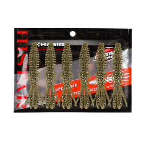 HISTAR OEM <span class=keywords><strong>BIBI</strong></span> Crevettes Haute Élasticité Conception Brillante Artificielle Leurres à Ver en Silicone Souple Leurre de <span class=keywords><strong>Pêche</strong></span> à Ver en Plastique Souple - Product Image 1