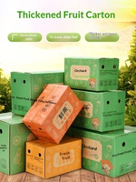 Boîtes d'emballage en carton ondulé épaissi pour aliments, noix, fruits, spécifiques aux vergers, avec grille intégrée à 6 compartiments