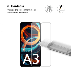 2024 nuovo modello HD trasparente proteggi schermo per Xiaomi Redmi <span class=keywords><strong>A3</strong></span> vetro temperato smerigliato - Product Image 3