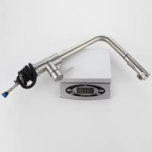 <span class=keywords><strong>Robinet</strong></span> de cuisine moderne en acier inoxydable avec douchette extractible, mitigeur monocommande à ressort pour évier, idéal pour hôtels et commerces - Product Image 6