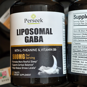 Integratore per il Sonno Beverly Private Label per Adulti con GABA e Vitamina B-6, Compresse da 500mg, Flacone da 60 Pezzi, Certificato ISO9001 - Product Image 2