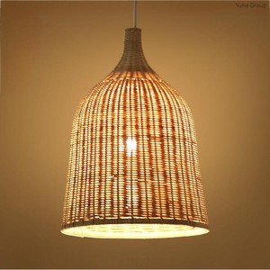 Lámpara de bambú hecha a mano, cesta de ratán, lámpara de araña, pantalla Natural para habitación, Hotel, lámpara colgante de bambú, decoración del hogar, accesorios de iluminación - Product Image 3