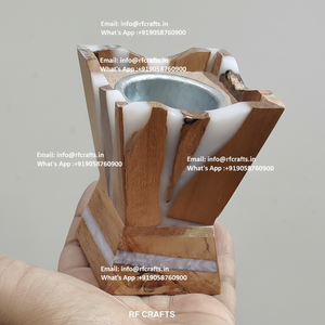 Mini quemador Bukhoor de madera y resina con estilo Medkhan Ideal para regalar fragancia y decoración del hogar - Product Image 1