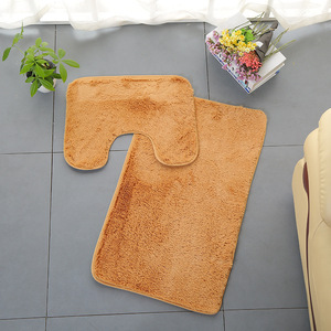 Hochwertige Weiche Wasserabsorbierende Toiletten-Badezimmermatte Weicher Flauschiger Badteppich 3-teiliges Badezimmer-Teppich-Set - Product Image 4