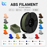 Filament d'impression 3D en ABS renforcé de fibre de carbone OEM 1,75 mm, haute rigidité, pièces mécaniques légères, moulage