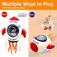 Jouet poulpe dansant électrique EPT avec lumière LED, musique, projection, pour le temps sur le ventre, l'apprentissage de la marche, cadeau pour bébés et tout-petits
