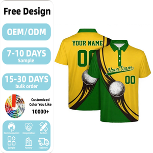 Vente en gros d'usine de polos et de t-shirts pour <span class=keywords><strong>hommes</strong></span> |   Broderie et sublimation de logo personnalisé |   Haut d'été en maille respirante grande taille - Product Image 1