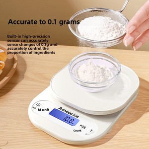 <span class=keywords><strong>Balance</strong></span> de <span class=keywords><strong>cuisine</strong></span> électronique Chigo pour la pâtisserie, usage domestique, haute précision, pesage en grammes, protection contre les surcharges, conversion d'unités - Product Image 1