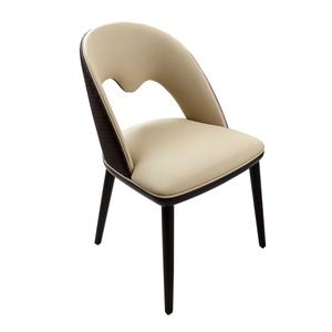 सुंदर डिजाइन डाइनिंग चेयर नकली चमड़े के साथ ठोस लकड़ी के पैर के साथ सुंदर डिजाइन डाइनिंग चेयर नकली चमड़े - Product Image 3