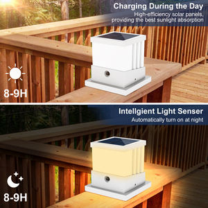 Lampe solaire extérieure étanche, lampadaire à énergie solaire, lampes décoratives pour aménagement extérieur, villa, pelouse - Product Image 3